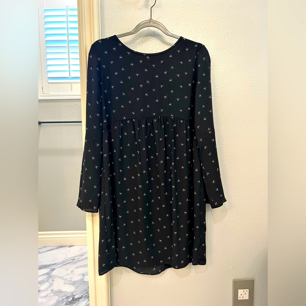 LOFT bell sleeve crescent moon dress
